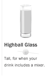 Image of Highball Glass for Naked Lady