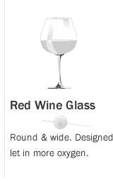 Image of Red Wine Glass for Champagne Cornucopia